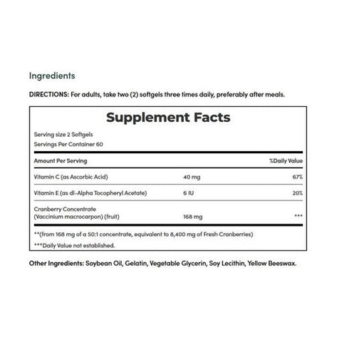 Nature's Bounty, Cranberry Fruit, 4,200 Mg, 120 Softgels