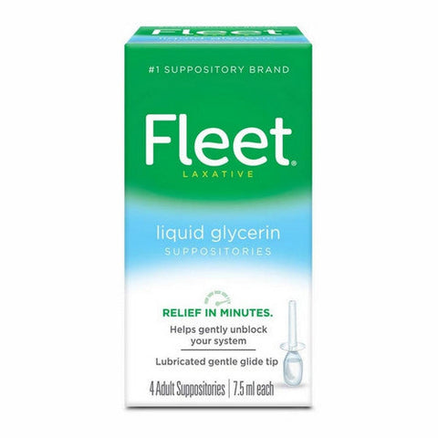 Fleet, Liquid Glycerin Suppositories, 7.5 Ml, Box Of 4 Fleet