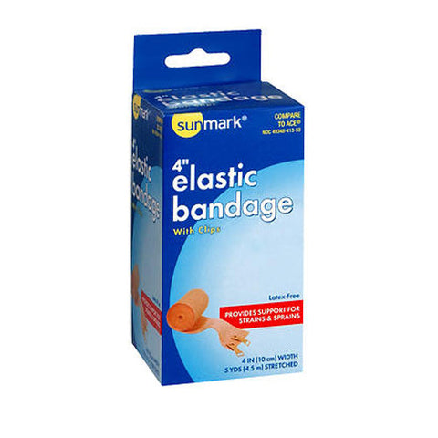 Sunmark, Elastic Bandage With Clips 4 Inch, 1 Each Sunmark