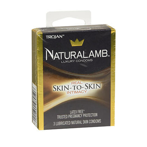 Naturalamb Lubricated Natural Skin Condoms 3 Count by Trojan