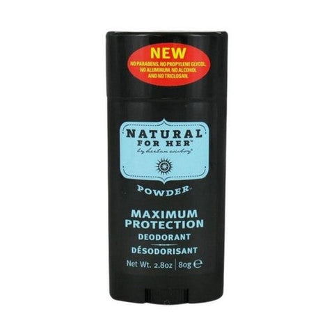 Herban Cowboy, Natural for Her Deodorant, Powder Scent 2.8 oz Herban Cowboy