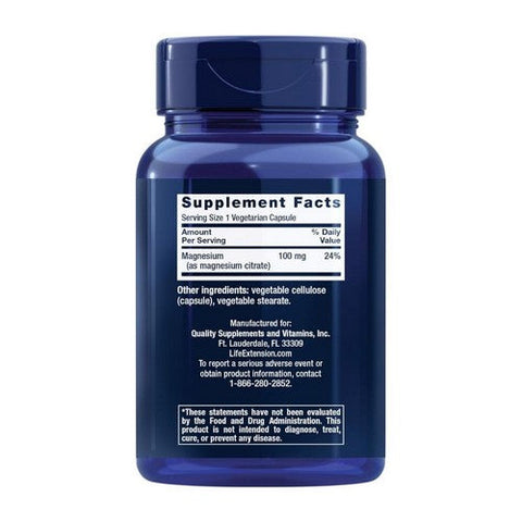Life Extension, Magnesium Citrate, 160 mg, 100 Vcaps Life Extension