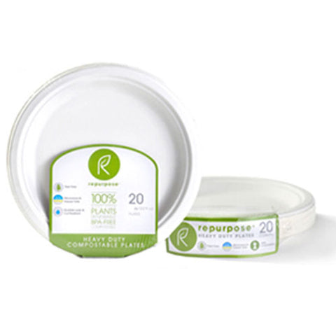 Plates Compostable 6 Inch 20 Ct(case of 24) by Repurpose
