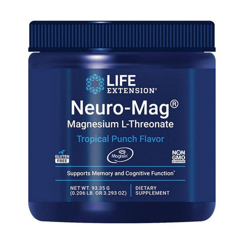 Life Extension, Neuro-Mag Magnesium L-Threonate Tropical Punch, 93.35 Grams Life Extension