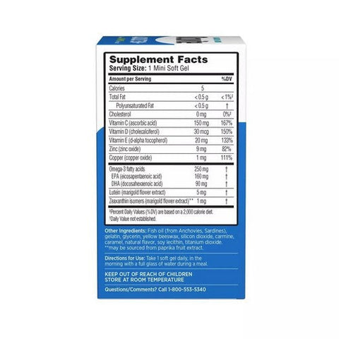Bausch + Lomb, Ocuvite Adult 50+ Mini, 90 Softgels
