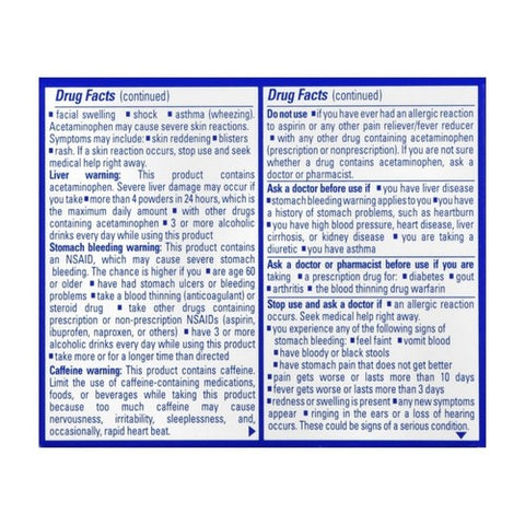 Med Tech Products, Extra Strength Pain Reliever Headache Powder Packs, 24 Each