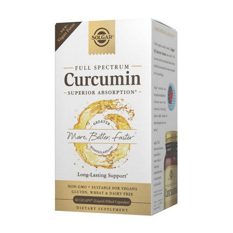 Solgar, Full Spectrum Curcumin, 60 Soft Gels Solgar