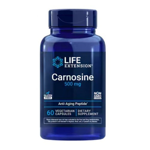 Life Extension, Carnosine, 500 Mg, 60 Veg Caps Life Extension