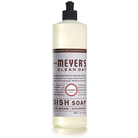 Mrs. Meyer's, Liquid Dish Soap Lavender, Case of 6 X 16 Oz Mrs. Meyer's