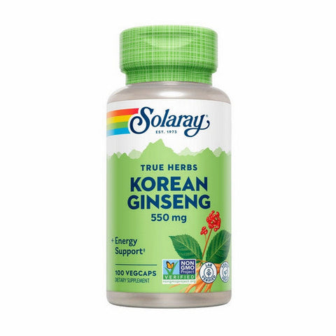 Solaray, Korean Ginseng, 550 mg, 100 Caps Solaray