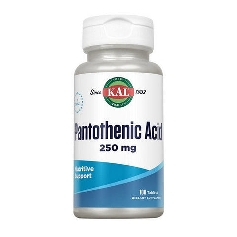 Kal, Pantothenic Acid, 250 mg, 100 Tabs Kal