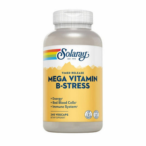 Solaray, Mega Vitamin B-Stress Timed-Release, 240 Veg Caps Solaray