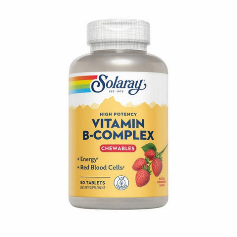 Solaray, B-Complex Strawberry Kiwi, 50 Chews Solaray