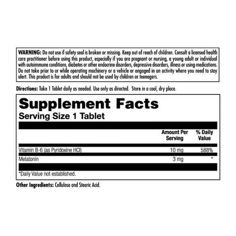 Kal, Melatonin, 3 mg, 120 Tabs Kal