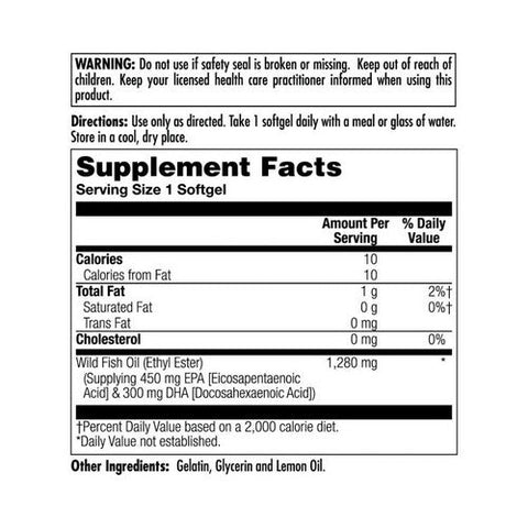Kal, Omega 3 450/300, 60 Softgels Kal