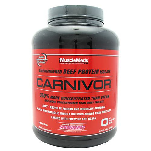 Muscle Meds, Carnivor, Strawberry 4 lbs Muscle Meds