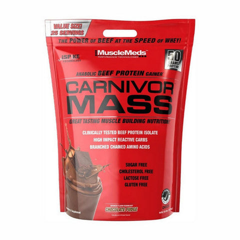 Muscle Meds, Carnivor Mass Chocolate Fudge, 10 Lbs Muscle Meds