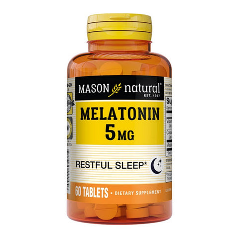 Mason, Extra Strength Melatonin, 5 mg, 60 Tabs Mason