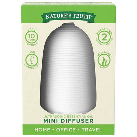 Nature's Truth, Ultrasonic Essential Oil Mini Diffuser, 1 Count Nature's Truth