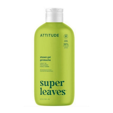 Attitude, Natural Shower Gel, Nourishing 16 Oz Attitude