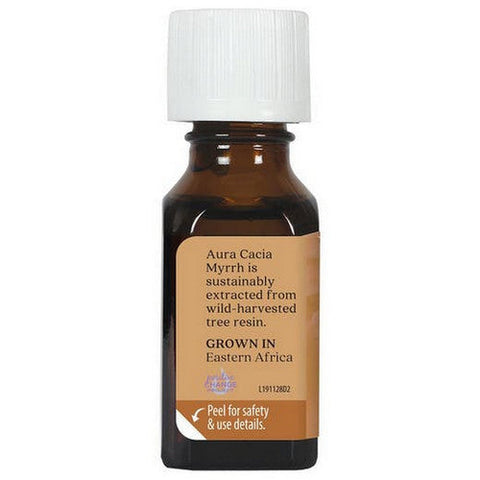 Aura Cacia, Essential Oil Myrrh, (commiphora molmo) 0.5 Fl Oz Aura Cacia