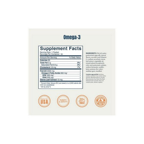 Coromega, Omega-3 Squeeze Shots Orange, 120 Count Coromega