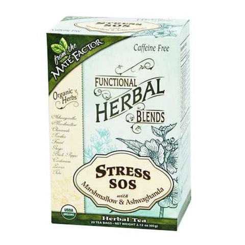 The Mate Factor, Stress SOS with Marshmallow and Ashwagandha, 20 Bags The Mate Factor