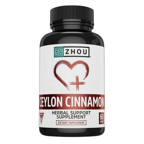 Zhou Nutrition, Ceylon Cinnamon, 60 Veg Caps Zhou Nutrition