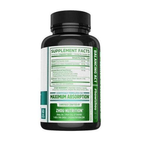 Zhou Nutrition, DIM Active, 60 Veg Caps Zhou Nutrition