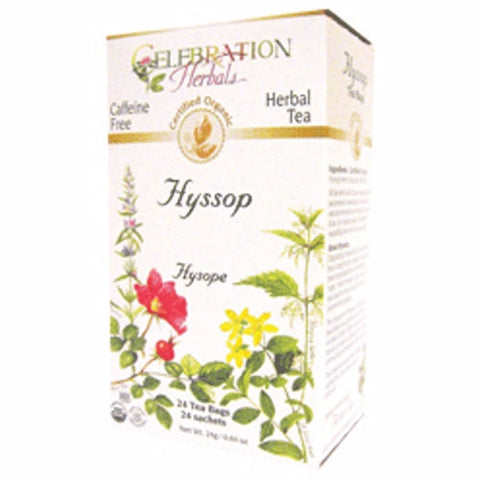 Celebration Herbals, Organic Hyssop Herb Tea, 24 Bags Celebration Herbals
