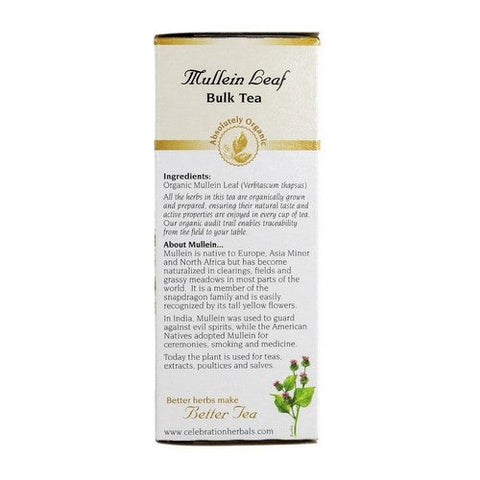 Celebration Herbals, Organic Mullein Leaf Tea, 25 grams Celebration Herbals
