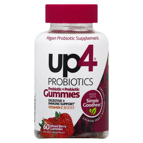 UP4, Kids Probiotic Gummy, Berry 60 Count UP4