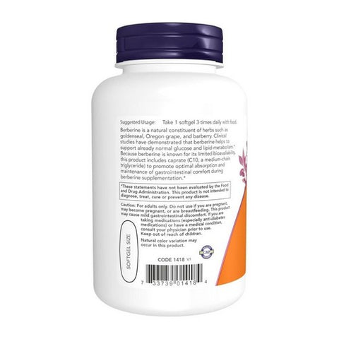 Now Foods, Berberine Glucose Support, 90 Softgels