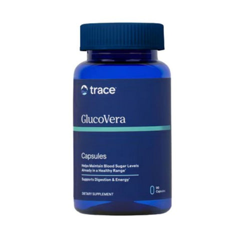 Trace Minerals, Earth's Pure GlucoVera, 90 Caps Trace Minerals