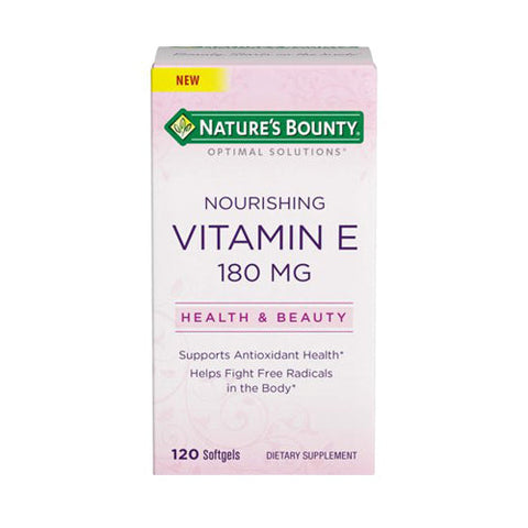 Nature's Bounty, Nourishing Vitamin E, 180 mg, 120 Caps Nature's Bounty