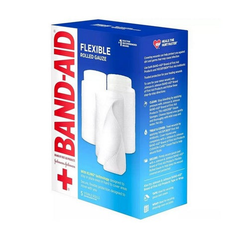 Band-Aid, Rolled Gauze Large, 5 Each Band-Aid