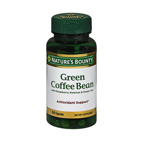Nature's Bounty, Green Coffee Bean with Raspberry Ketones & Green Tea Capsules, 60 Caps Nature's Bounty