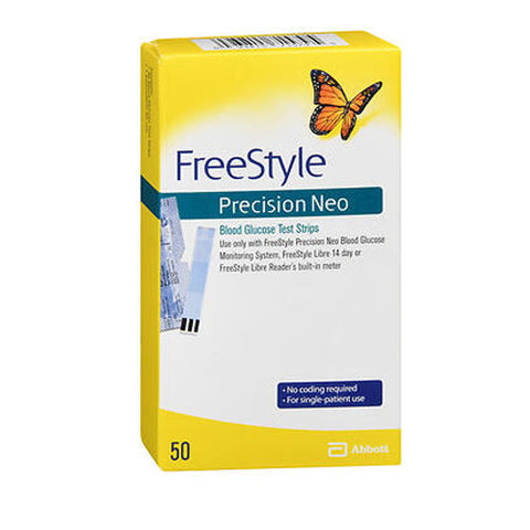 Freestyle, Precision Neo Blood Glucose Test Strips, 50 Each Freestyle