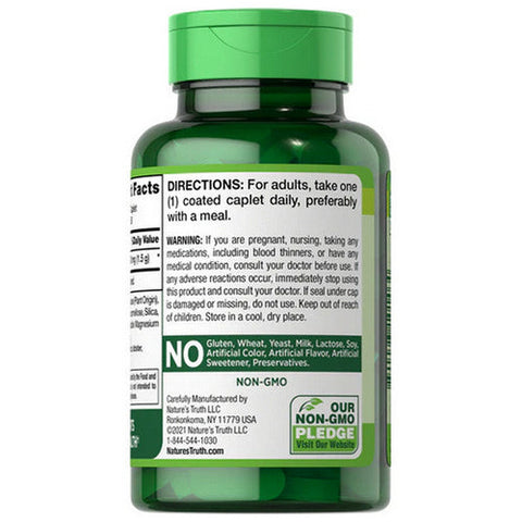 Nature's Truth, Glucosamine Hcl Coated Caplets Mega Strength, 1500 Mg, 60 Tabs Nature's Truth