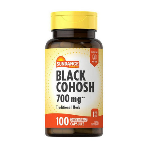 Sundance, Black Cohosh Quick Release Capsules, 700 Mg, 100 Caps Sundance