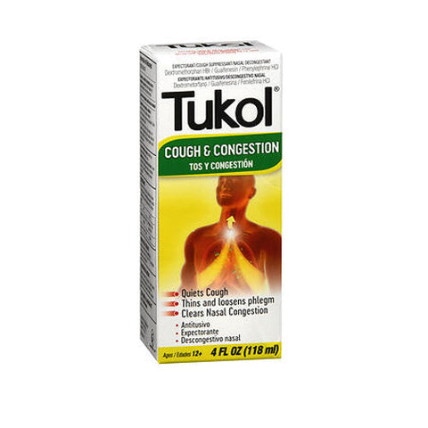 Tukol, Cough & Congestion Liquid Extra Strength, 4 Oz Tukol