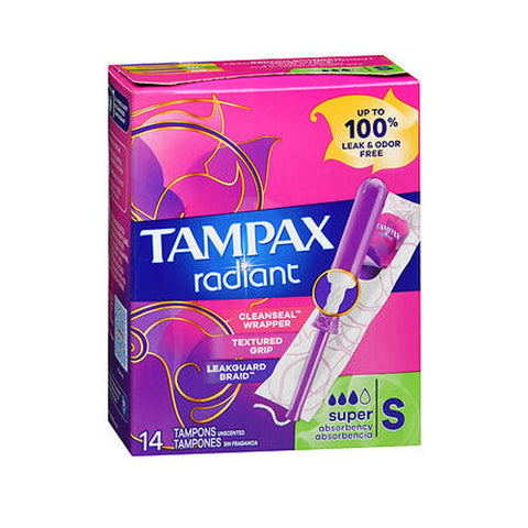 Tampax, Radiant Tampons Regular Super, 14 Each Tampax