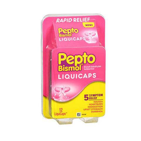 Pepto-Bismol, Bismuth Subsalicylate Liquicaps, 12 Count Pepto-Bismol