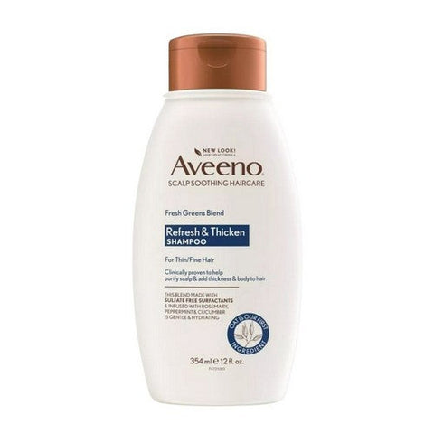 Aveeno, Scalp Soothing Fresh Greens Blend Shampoo Clarifying And Volumizing, 12 Oz Aveeno
