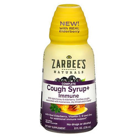 Naturals Complete Cough Syrup Plus Immune Natural Berry 8 Oz by Zarbees