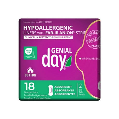 Genial Day, Absorbent Pantyliners, 18 Count Genial Day