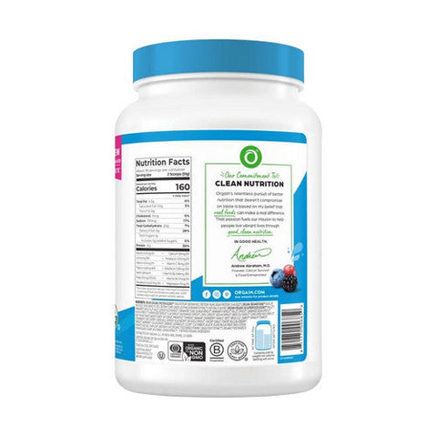 Orgain, Organic Vegan Protein Powder Plus 50 Superfoods Plant Based Vanilla Bean, Vanilla Bean 2.02 lbs Orgain