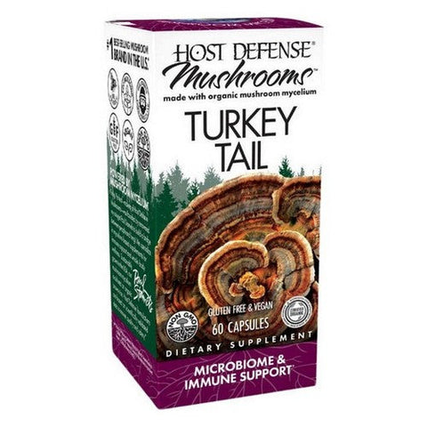 Host Defense, Turkey Tail Capsules, 60 Cap Host Defense
