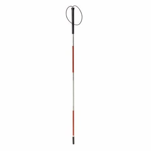 Drive Medical, Folding Cane For The Blind drive Aluminum 45-3/4 Inch Height White / Red, Count of 1 Drive Medical