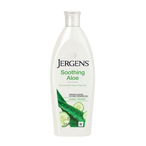 Jergens, Soothing Aloe With Cucumber Extract And Aloe Vera Refreshing Moisturizer, 10 Oz Jergens
